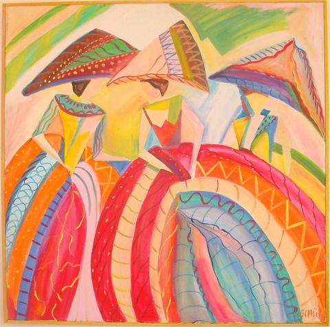 les dames aux chapeaux